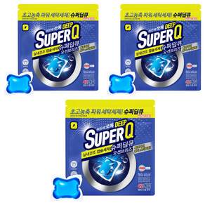 슈퍼딥큐 오션브리즈 실내건조 고농축 대용량 일반 드럼세탁기 겸용 캡슐세제