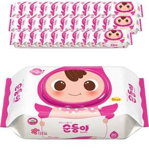 순둥이 베이직 유아물티슈 캡형
