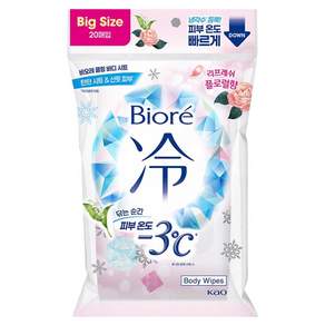 비오레 쿨링 바디 시트 리프레쉬 플로럴향 20p