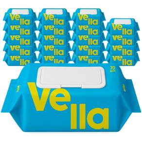 벨라 마레 초순수 저자극 엠보싱 물티슈 캡형