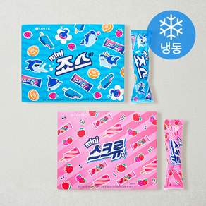 롯데웰푸드 스크류바 미니 25ml 12p + 죠스바 미니 25ml 12p (냉동)
