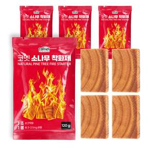 코멧 100% 천연 소나무 착화제 4개입x4팩