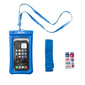 펩시 방수 목걸이 + 암밴드 방수팩 4중 잠금 TPU 휴대폰 에어 범퍼 대용량 방수케이스 125 x 230mm + DIY스티커 세트 PEP-WP01