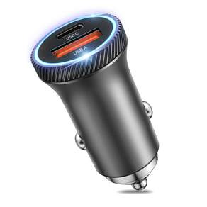 홈플래닛 QC3.0 48W 2포트 차량용 시거잭 고속충전기 알루미늄 바디