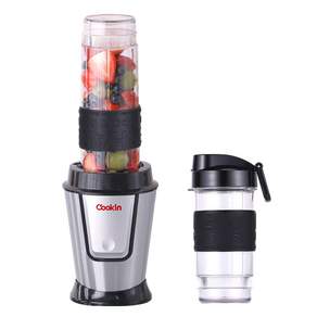 쿠킨 트라이탄 고속 파워 믹서기 실버 텀블러 570ml + 400ml