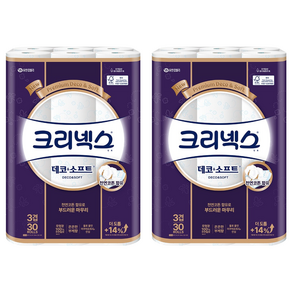 크리넥스 데코 앤 소프트 화장지 3겹