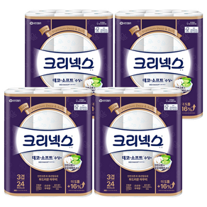 크리넥스 3겹 천연펄프 데코 앤 소프트 수딩 플러스 화장지