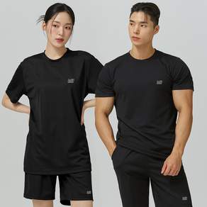 블랙몬스터핏 남녀공용 기능성 냉감 통기성 트레이닝 상하의 세트