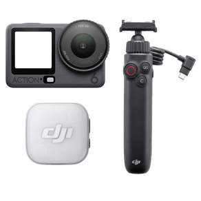 DJI Osmo Action 6 브이로그 스탠더드 콤보 액션캠 + 양방향 배터리 핸들 + 마이크 미니 2 송신기 세트