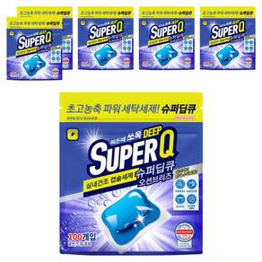 슈퍼딥큐 실내건조 고농축 대용량 드럼세탁기 캡슐세제 오션브리즈향