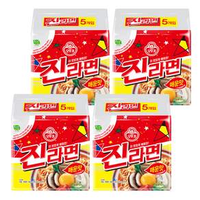 오뚜기 진라면 매운맛 멀티팩 120g