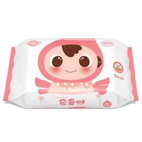 순둥이 베이직 무향 엠보싱 아기 물티슈 휴대 리필형