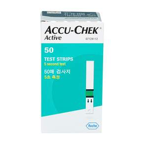 아큐첵 혈당측정 검사지