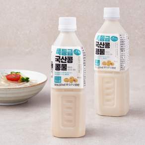 맑은물에 국산콩 콩물 500ml x 2개 + 우무묵 340g 키트