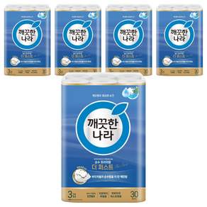 깨끗한나라 순수 프리미엄 더 퍼스트 천연펄프 3겹 고급롤화장지