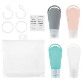 코멧 실리콘 여행용 고리 용기 90ml 4종 세트