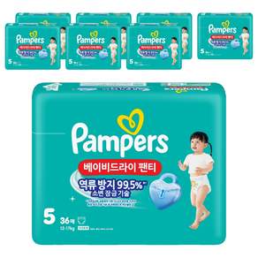 팸퍼스 베이비드라이 팬티형 기저귀