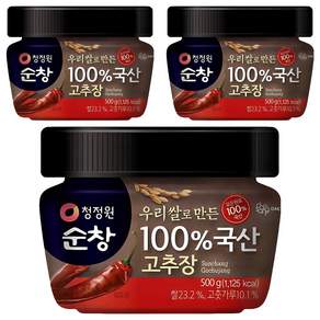 청정원순창 우리쌀로 만든 100% 국산 고추장