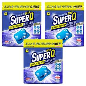 슈퍼딥큐 실내건조 고농축 대용량 드럼세탁기 캡슐세제 오션브리즈향