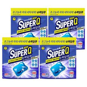 슈퍼딥큐 실내건조 고농축 대용량 드럼세탁기 캡슐세제 오션브리즈향