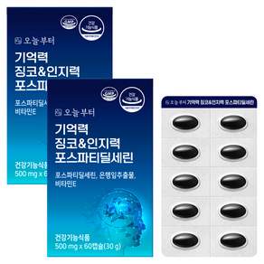 오늘부터 기억력 징코&인지력 포스파티딜세린