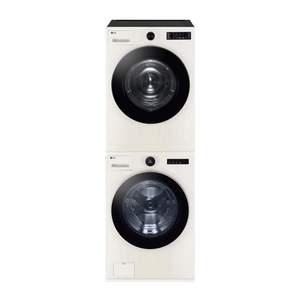 LG전자 트롬 오브제컬렉션 드럼세탁기 + 건조기 세트 KFG21EN-8EN 21kg + 18kg 방문설치, 네이처 베이지+네이처 베이지