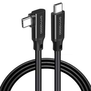 바라보고 USB 3.2 C타입-C타입 ㄱ자 고속 충전 케이블 20Gbps