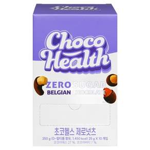 초코헬스 제로넛츠 무설탕 견과류 초코볼 10p