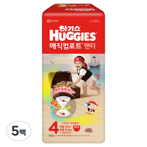 하기스 매직컴포트 팬티형 기저귀 대형 남여공용