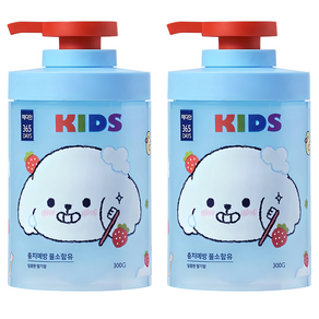 메디안 365 데이즈 충치불소 어린이 펌핑치약 레드베리민트향