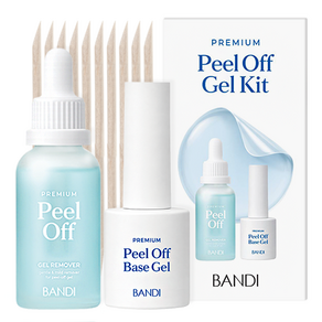 반디BANDI 프리미엄 필오프 베이스젤 + 리무버 키트 40ml 세트