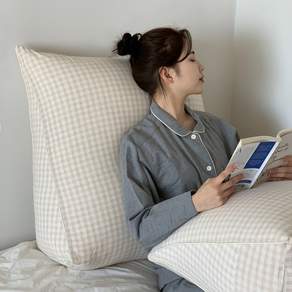 집앤콕 삼각 등받이 쿠션