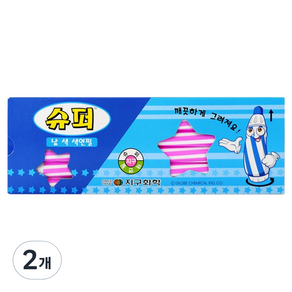 지구화학 슈퍼 색연필 낱색 분홍 12p