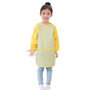 플리에 여아용 긴소매 앞치마