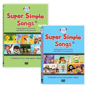 슈퍼심플송 1집 + 2집 유아영어 7DVD + MP3CD 10종세트