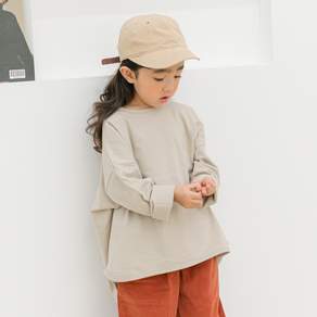 바브키즈 아동용 기본라운드 티셔츠