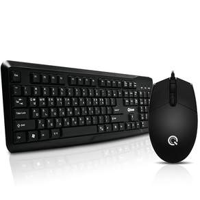 큐센 USB 키보드 마우스 세트, 일반형, KM2500 Plus