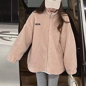 피어니스트 오버핏 털 후리스 점퍼