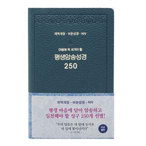 개역개정 평생 암송 성경 250 (쉬운성경 / NIV) 다크블루