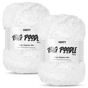 니뜨 빅푸들 뜨개실 100g