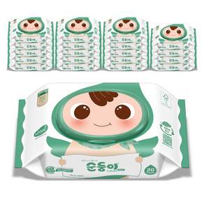 순둥이 로하스 물티슈 휴대캡형 75평량