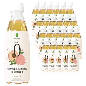 넛츠그린 제로스파클링 복숭아블랙티