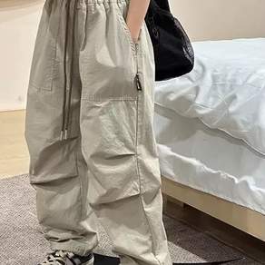 Arbe 여아용 베이직 바스락 나일론 팬츠