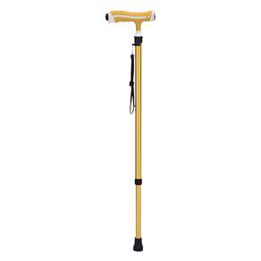 디페이브 클래식 노인 어르신 논슬립 핸들 조명 지팡이 골드