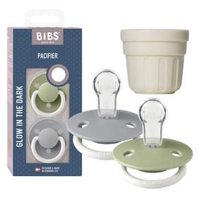 BIBS 디럭스 노리개 젖꼭지 2p + 전용캡 세트