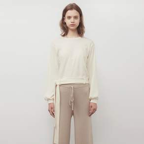 어몽 여성용 벨트 스웻셔츠