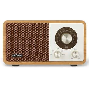나비 레트로 무선 블루투스 FM 라디오 스피커 MP3 뮤직 플레이어