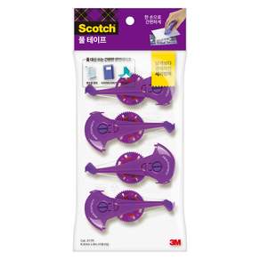 쓰리엠 스카치 투명 양면 테이프 017 리필 8.4mm x 8m 4p