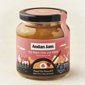안단잼 안단 복숭아 70% 신선 과일잼