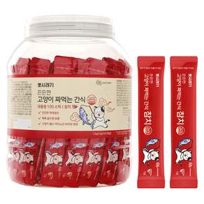 뽀시래기 든든한 고양이 짜먹는 간식 스틱 대용량